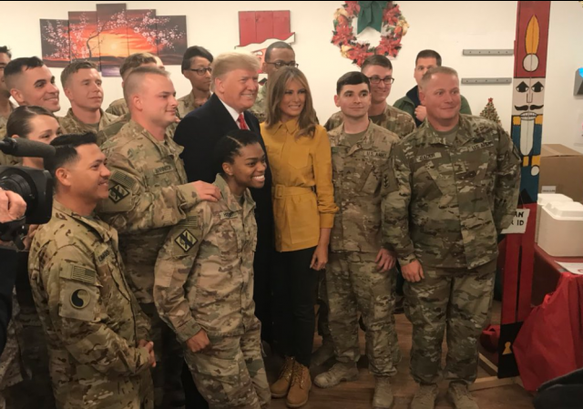 Trump Visits Troops In Iraq