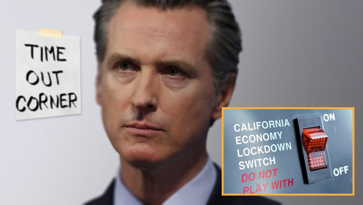 Gavin Newsom Put On Timeout For Playing With Economy's On/Off Sw