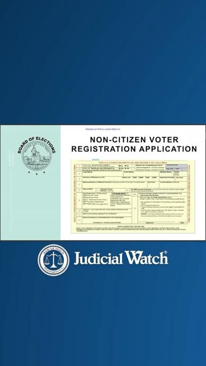 Judicial Watch on Instagram: "@TomFitton: ALIENS CAN VOTE IN DC ELECTIONS! READ: https://www.judicialwatch.org/documents-reveal-dc-training-noncitizen-voting/  #elections #dc  #voting"