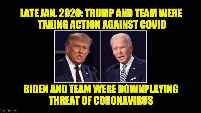 Nine Days In Covid-19 History: Trump's Actions And Biden's Lies 
