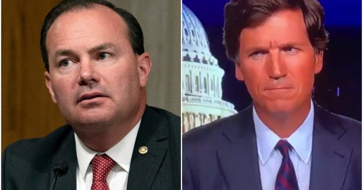 Tucker Carlson LIGHTS UP Stooge Senator Mumbai Mike Lee for Big 