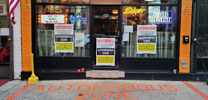 ‘AUTONOMOUS ZONE’: NY Pub REFUSES to close, DEFIES license by ma