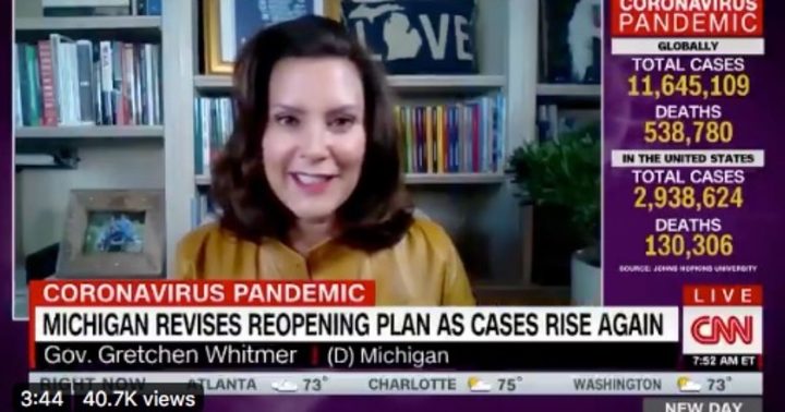 Video: Michigan Gov Whitmer Says She Won't Be Bullied...Threaten