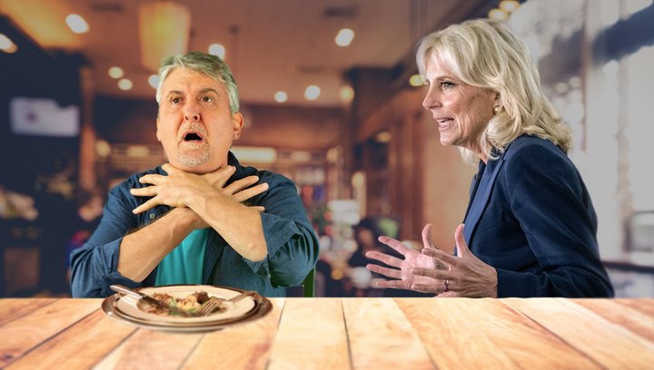 Man Chokes In Restaurant, Dr. Jill Biden Springs Into Action To 