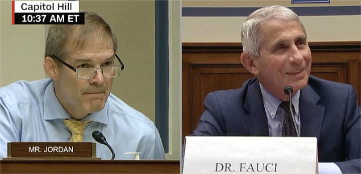 WATCH: Jim Jordan grills Dr. Fauci on whether protests should be