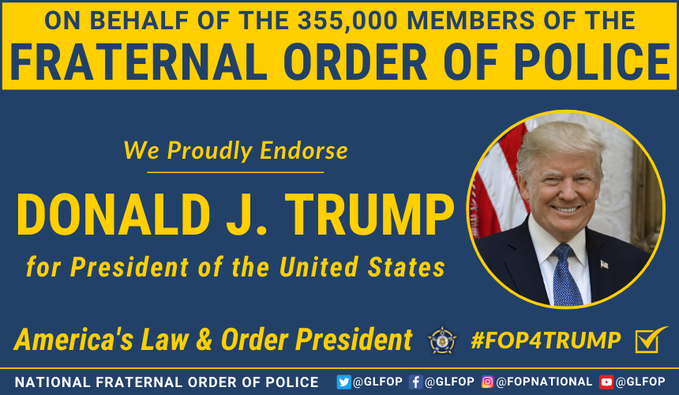 &quot;America's Law and Order President&quot; - Fraternal Order of Police 