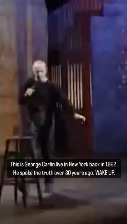 Steven on Instagram: "Watch and listen to the GOAT. George Carlin was 30+ years ahead of his time. If you revolve your life around the bullshit infesting American society today you are lost.   #georgecarlin #comedy #motivation #realtalk"