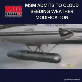 Micstagesuk on Instagram: "MSM Admits to Weather Modifications   #msm #weathermodification #cloudseeding . What are your thoughts on this topic? Comment below . Get the latest in music, fashion, politics, and world news by subscribing to our newsletter at