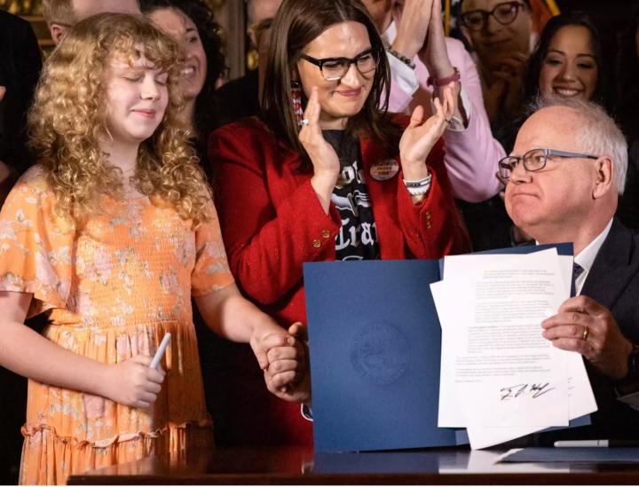 Gov. Tim Walz - “His Desk Is Surrounded By Trans Activists &amp; Chi