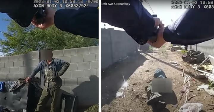 WATCH: Cop Shoots Homeless Man Until He Collapses, Shoots Him Ag