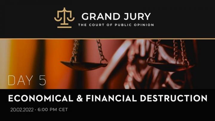 Corona Investigative Committee on GETTR : 5th session of the #GrandJury Proceedings Court of Public Opinion  Topic: Economical   Financial Destruction  