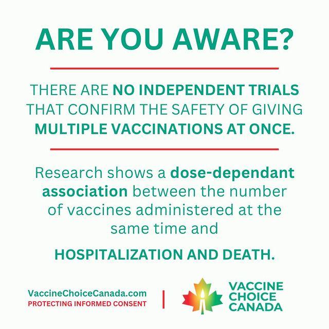 Vaccine Choice Canada on Instagram: "For studies, statistics and articles on vaccines, visit  http://www.daretoquestionvaccination.com/   VCC Website:  https://vaccinechoicecanada.com/  #VCCAreYouAware  #vccarticles #vaccinechoicecanada #DaretoQuestion #a