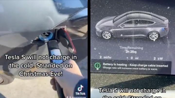 Tesla EV Owner Discovers Battery Will Not Charge Due to Cold Wea