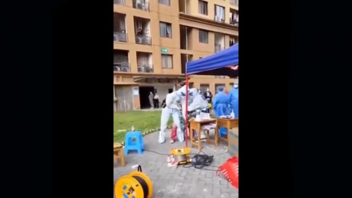 Video: Chinese Medical Police Torture Woman in Public to Force A
