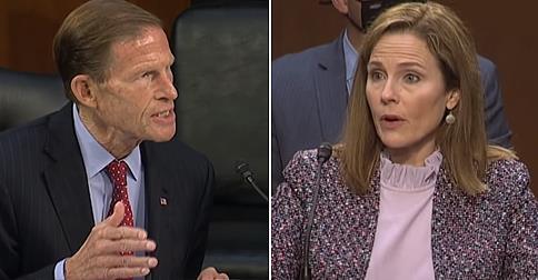 Blumenthal warns Coney Barrett to watch her words, may ‘deter’ p