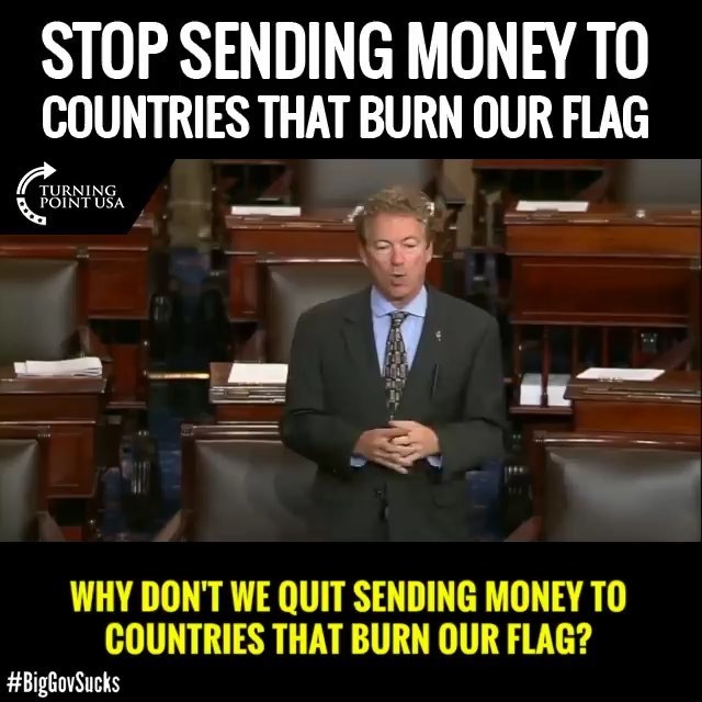 Turning Point USA on Instagram: “EXACTLY! We Are 20 TRILLION In Debt, Why Are We Sending Money To Countries That Hate Us?? #BigGovSucks #iHeartAmerica #SocialismSucks #TPUSA”