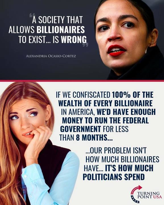 Turning Point USA on Instagram: “Billionaires Aren't The Problem... Bought & Paid For Politicians Are! #BigGovSucks #SocialismSucks #TPUSA #iHeartCapitalism #CapitalismCures”