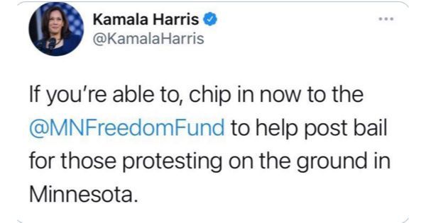 'You bailed out RIOTERS': Kamala Harris TROUNCED for pathetic tw