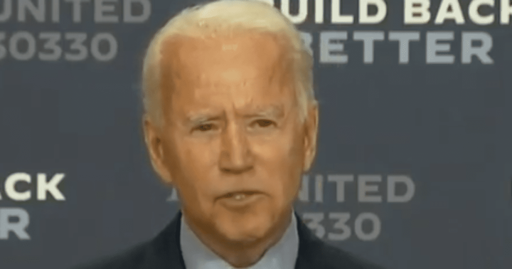 Joe Biden Reads Script Saying &quot;End Of Quote&quot; After Making Debunk