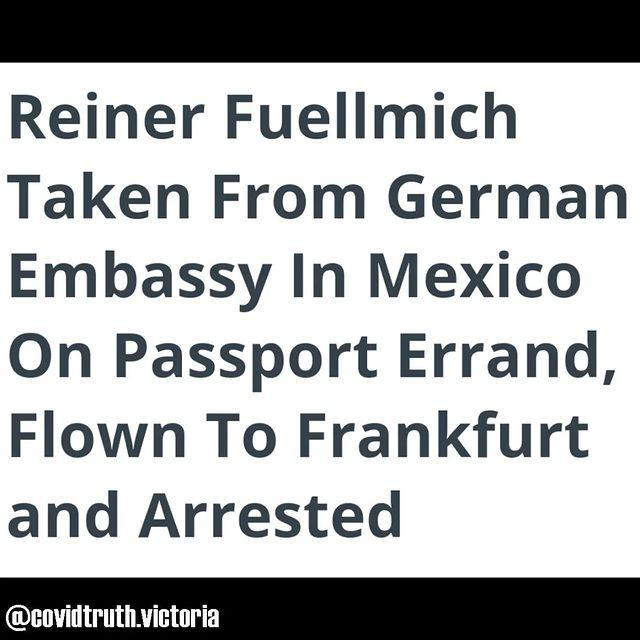 covidtruth.victoria on Instagram: "The German lawyer who spearheaded and led the charge for a Nurnberg 2 has reportedly been transported to Frankfurt and arrested.   #nuremberg2 #arrestthemall #crimesagainsthumanity #crimeofthecentury #nonewnormal #scamde