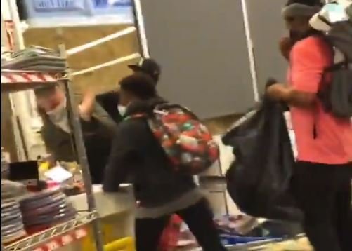 Black Lives Matter Thugs Take a Break from Looting to Beat the H