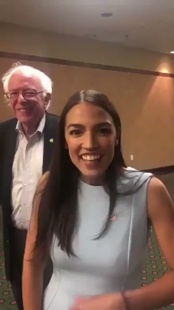 Lexy on Twitter: "BREAKING: Alexandria Ocasio-Cortez announces that she and Bernie Sanders will "flip the seat red" in November.

#RedWave2018 
#SaturdayMorning… https://t.co/w3Q9AyjwKa"