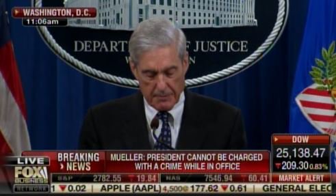 Robert Mueller Drops Bomb on Trump -- &quot;If We Had Confidence Pres