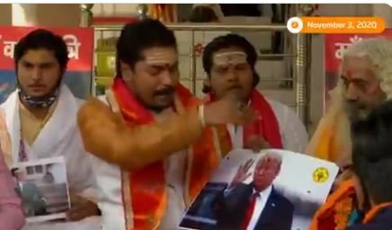 MASSIVE Rally for Trump in Nigeria -- Hindu Sena hold Fire Ritua