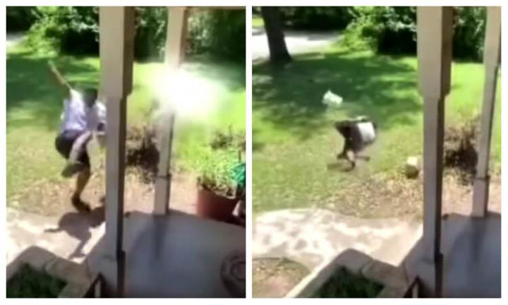 Porch Pirate Learns The Hard Way Not To Steal When Marine Riggs 