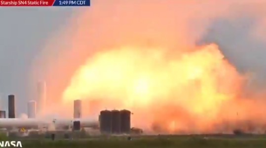 WATCH: A SpaceX prototype blew up at the company's Texas test fa