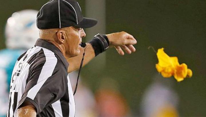 NFL Ref Throws Flag After Game Becomes Too Interesting