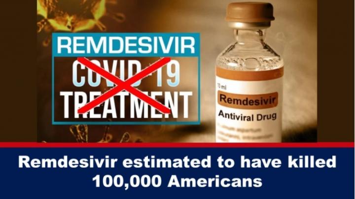 COVID-19 Drug Remdesivir Estimated to have Killed 100,000 Americ