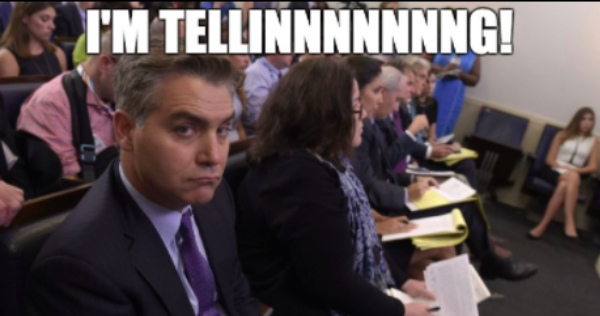 CNN's Jim Acosta does his best to stir up outrage over Donald Tr