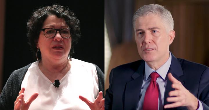 Justice Neil Gorsuch Goes Off After Colleague Sonia Sotomayor's 