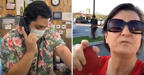 Woman kicked out of Trader Joe's for not a wearing mask films he