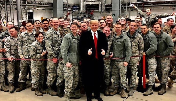 The Storm on Instagram: “Our troops love him and you should too. Happy Holidays to all. #Trump #TrumpMemes #FakeNews #CNNFakeNews #BuildTheWall #Caravan #Pedophilia…”