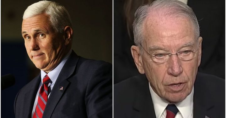 Chuck Grassley Claims Mike Pence Will Not Proceed Over Electoral