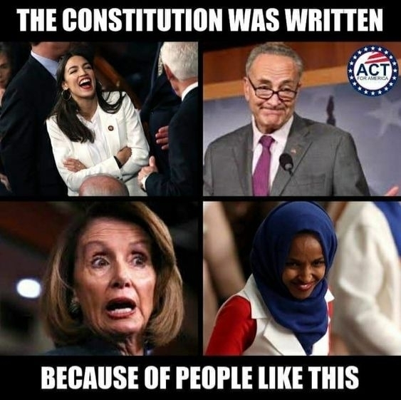 No freeloaders allowed on Instagram: “It was written to protect us from them  #Pelosi #Cortez #Omar #Schumer #Libtards #Democrat #MAGA #Conservative #BuildTheWall…”