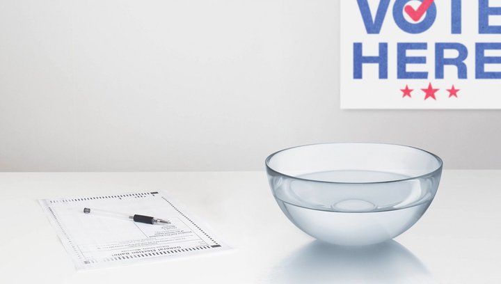 Polling Places Now Offering Basins Of Water So You Can Wash Your